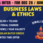 CMA INTER BUSINESS LAWS AND ETHICS REGULAR || CC714