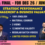 CMA FINAL STRATEGIC PERFORMANCE MANAGEMENT & BUSINESS VALUATION REGULAR (SPMBV) || CC921