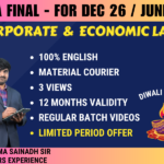 CMA FINAL CORPORATE AND ECONOMIC LAWS REGULAR (CEL) || CC914