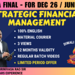 CMA FINAL STRATEGIC FINANCIAL MANAGEMENT REGULAR (SFM) || CC915