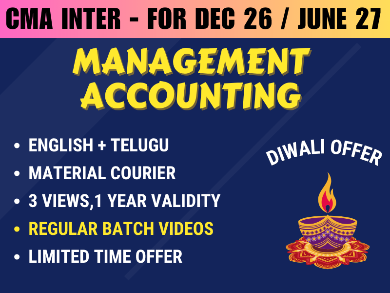 7 CMA INTER MANAGEMENT ACCOUNTING REGULAR || CC721 - Image 1