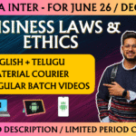 CMA INTER BUSINESS LAWS AND ETHICS REGULAR || CC714