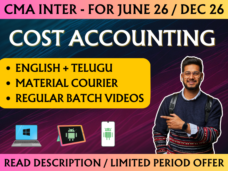 717 CMA INTER COST ACCOUNTING REGULAR || CC717 - Image 1