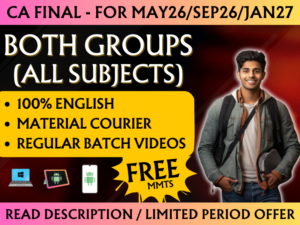 CA FINAL BOTH GROUPS REGULAR || CC811