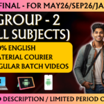 CA FINAL GROUP 2 REGULAR || CC813