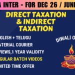CMA INTER DIRECT AND INDIRECT TAXES REGULAR || CC716