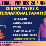 CMA FINAL DIRECT TAXES REGULAR || CC916