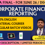 CMA FINAL CORPORATE FINANCIAL REPORTING REGULAR (CFR) || CC919