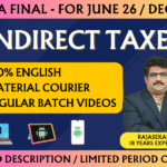 CMA FINAL INDIRECT TAX LAWS REGULAR (IDLP) || CC920