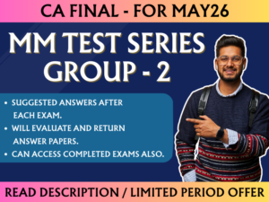 CA FINAL REVISION EXAMS PRE RESULTS GROUP 2 MMTS || CC843