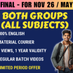 CA FINAL BOTH GROUPS REGULAR || CC811