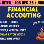 CMA INTER FINANCIAL ACCOUNTING REGULAR || CC715