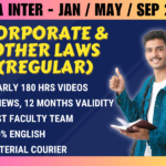 CA INTER CORPORATE AND OTHER LAWS REGULAR || CC615