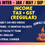 CA INTER INCOME TAX AND GST REGULAR || CC616