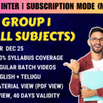 CA INTER GROUP 1 SUBSCRIPTION COURSE || CC642