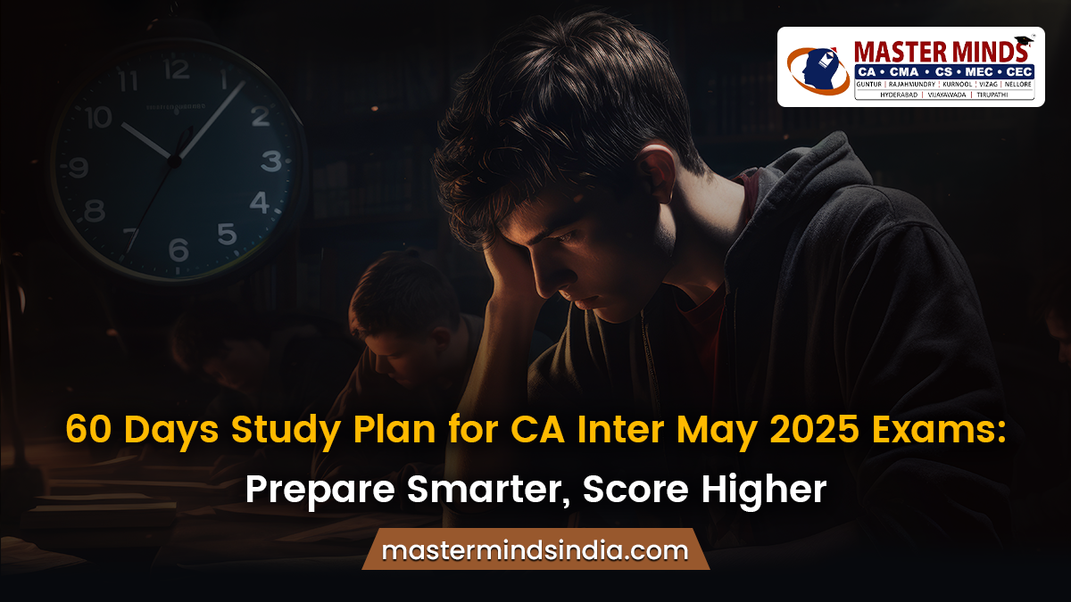 60 Days Study Plan for CA Inter May 2025 Exams