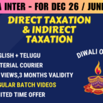 CMA INTER DIRECT AND INDIRECT TAXES REGULAR || CC743