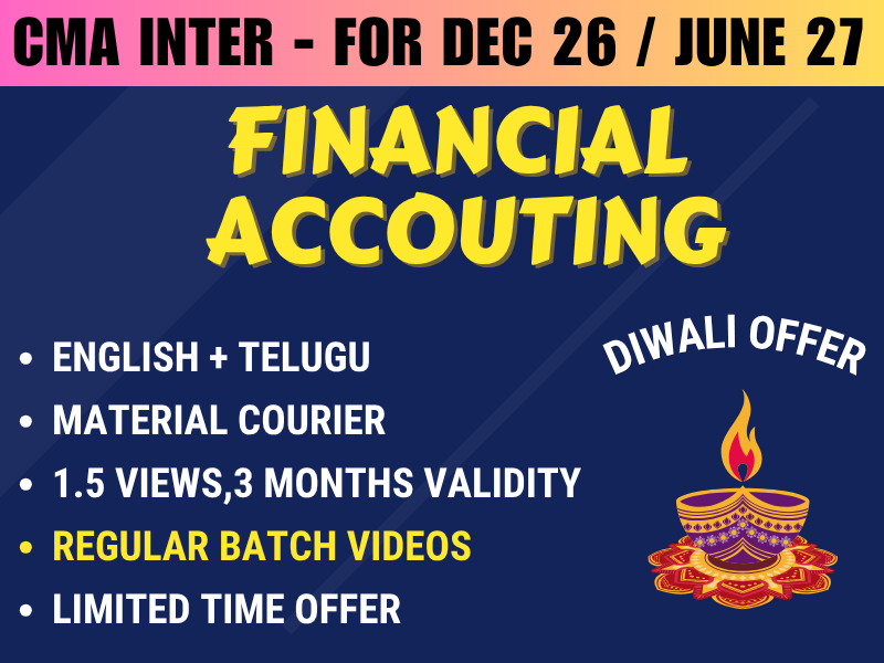 12 CMA INTER FINANCIAL ACCOUNTING REGULAR || CC742 - Image 1
