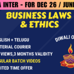 CMA INTER BUSINESS LAWS AND ETHICS REGULAR || CC741