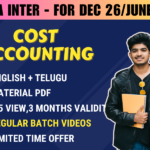 CMA INTER COST ACCOUNTING REGULAR || CC744