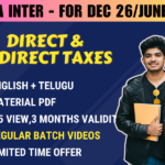 CMA INTER DIRECT AND INDIRECT TAXES REGULAR || CC743
