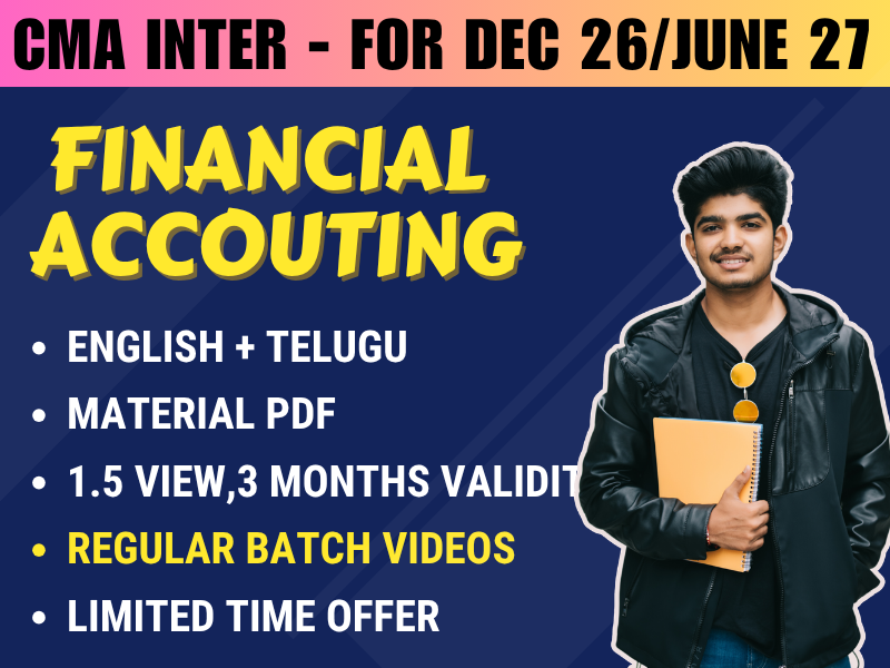 21 CMA INTER FINANCIAL ACCOUNTING REGULAR || CC742 - Image 1