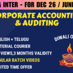 CMA INTER CORPORATE ACCOUNTING AND AUDITING REGULAR || CC746