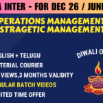 CMA INTER OPERATIONS MANAGEMENT AND STRATEGIC MANAGEMENT REGULAR || CC745