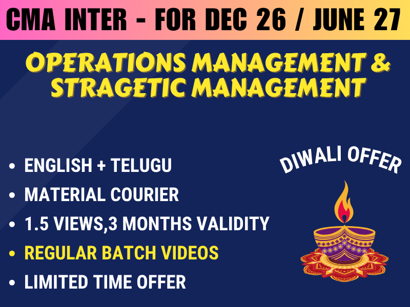 4 CMA INTER OPERATIONS MANAGEMENT AND STRATEGIC MANAGEMENT REGULAR || CC745 - Image 1