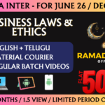 CMA INTER BUSINESS LAWS AND ETHICS REGULAR || CC741