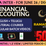 CMA INTER FINANCIAL ACCOUNTING REGULAR || CC742