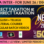 CMA INTER DIRECT AND INDIRECT TAXES REGULAR || CC743
