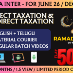 CMA INTER DIRECT AND INDIRECT TAXES REGULAR || CC743