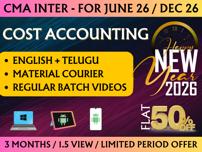 744 CMA INTER COST ACCOUNTING REGULAR || CC744 - Image 1