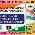 CMA INTER OPERATIONS MANAGEMENT AND STRATEGIC MANAGEMENT REGULAR || CC745