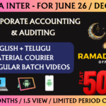 CMA INTER CORPORATE ACCOUNTING AND AUDITING REGULAR || CC746