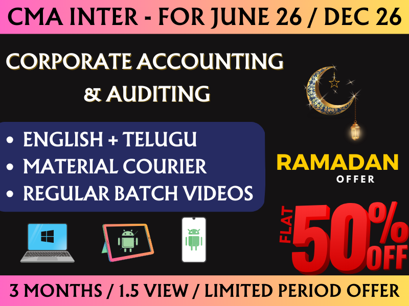 746 CMA INTER CORPORATE ACCOUNTING AND AUDITING REGULAR || CC746 - Image 1