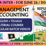 CMA INTER MANAGEMENT ACCOUNTING REGULAR || CC748