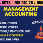 CMA INTER MANAGEMENT ACCOUNTING REGULAR || CC748