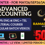 CA INTER ADVANCED ACCOUNTING REGULAR || CC691