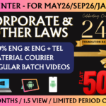 CA INTER CORPORATE AND OTHER LAWS REGULAR || CC692