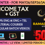 CA INTER INCOME TAX AND GST REGULAR || CC693