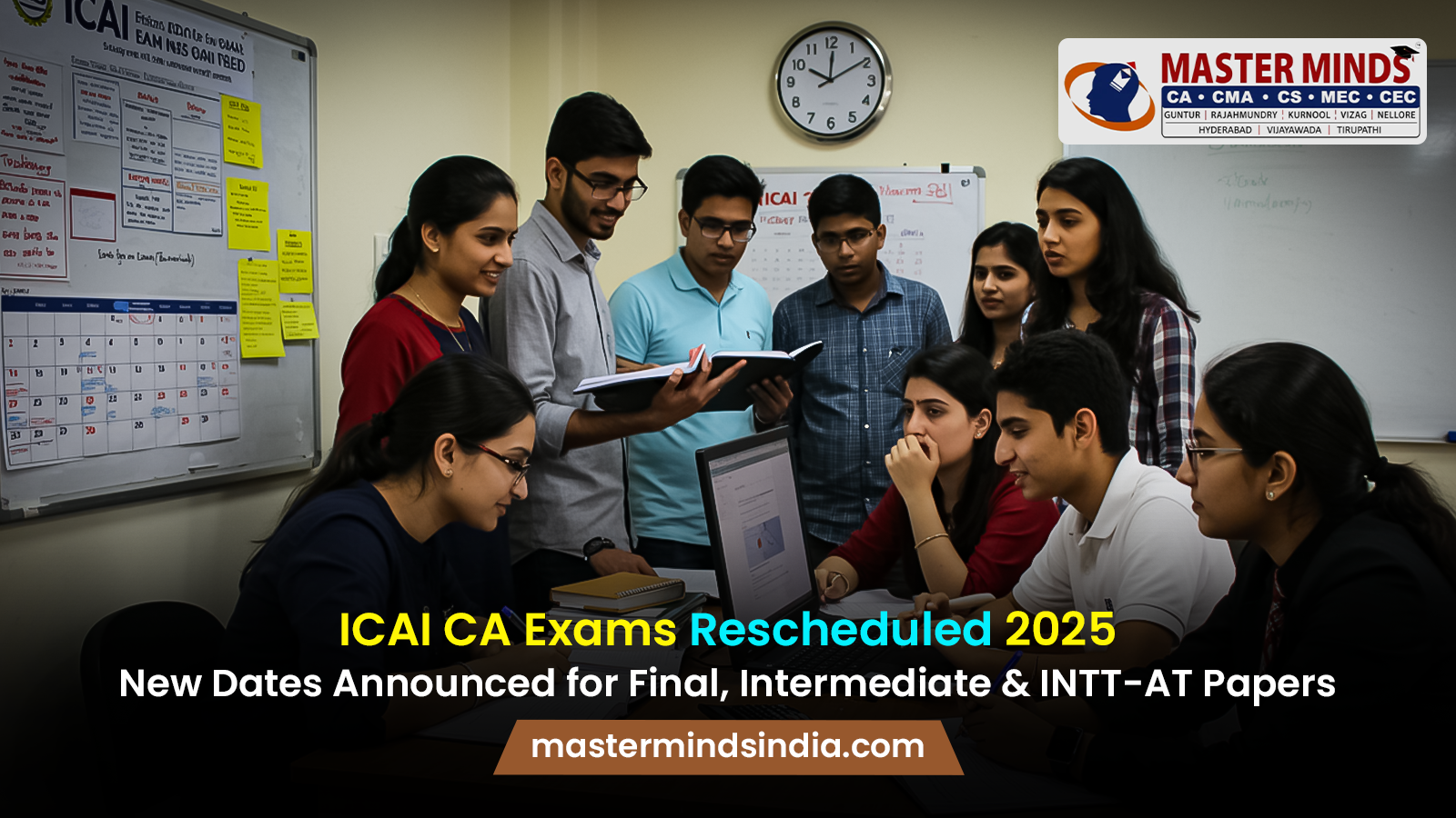 ICAI CA Exams Rescheduled 2025