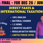 CMA FINAL DIRECT TAXES REGULAR || CC963
