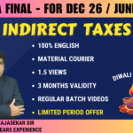 CMA FINAL INDIRECT TAX LAWS REGULAR (IDLP) || CC967