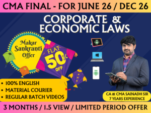 CMA FINAL CORPORATE AND ECONOMIC LAWS REGULAR (CEL) || CC961