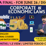 CMA FINAL CORPORATE AND ECONOMIC LAWS REGULAR (CEL) || CC961
