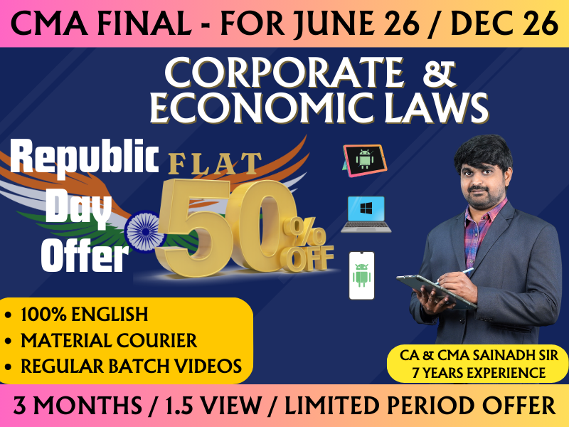 961 CMA FINAL CORPORATE AND ECONOMIC LAWS REGULAR (CEL) || CC961 - Image 1