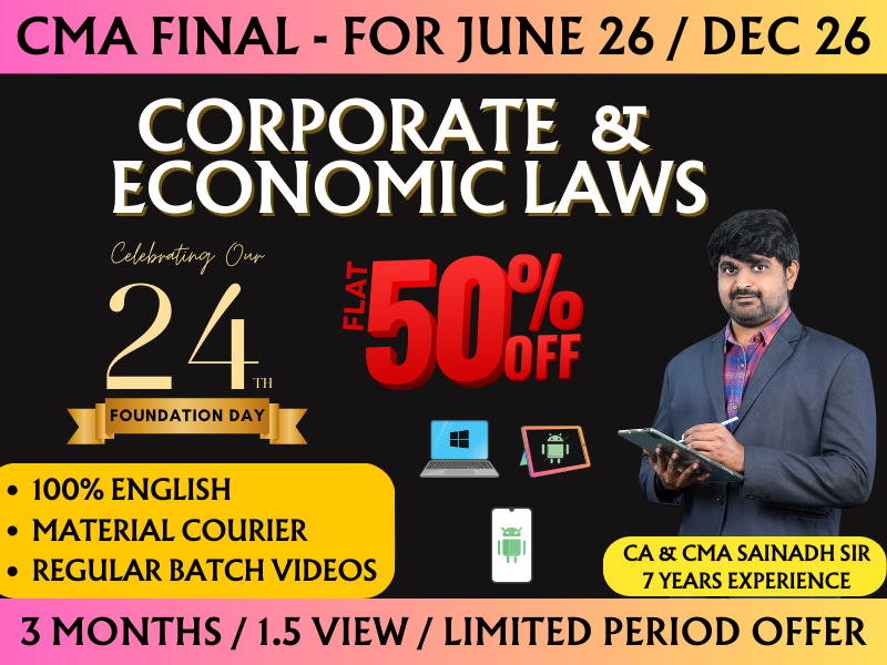 961 CMA FINAL CORPORATE AND ECONOMIC LAWS REGULAR (CEL) || CC961 - Image 1
