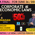 CMA FINAL CORPORATE AND ECONOMIC LAWS REGULAR (CEL) || CC961
